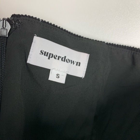 NWT superdown Dylan Corduroy Mini Skirt in Black - Picture 8 of 9